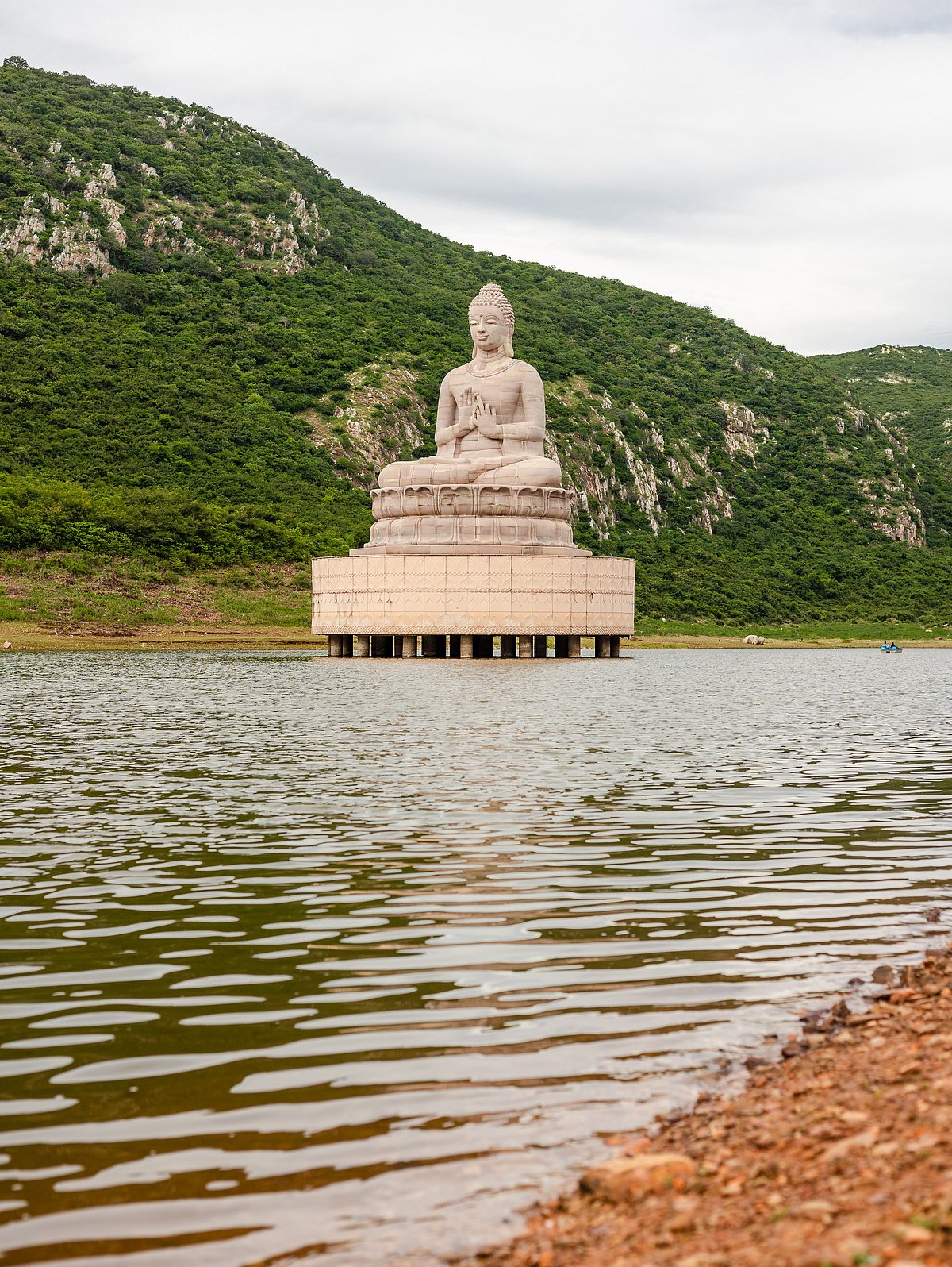 Statue of Buddha in Ghoda Katora Lake