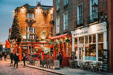 Goncharovaia/Shutterstock : Dublin is known for cobbled streets and old buildings