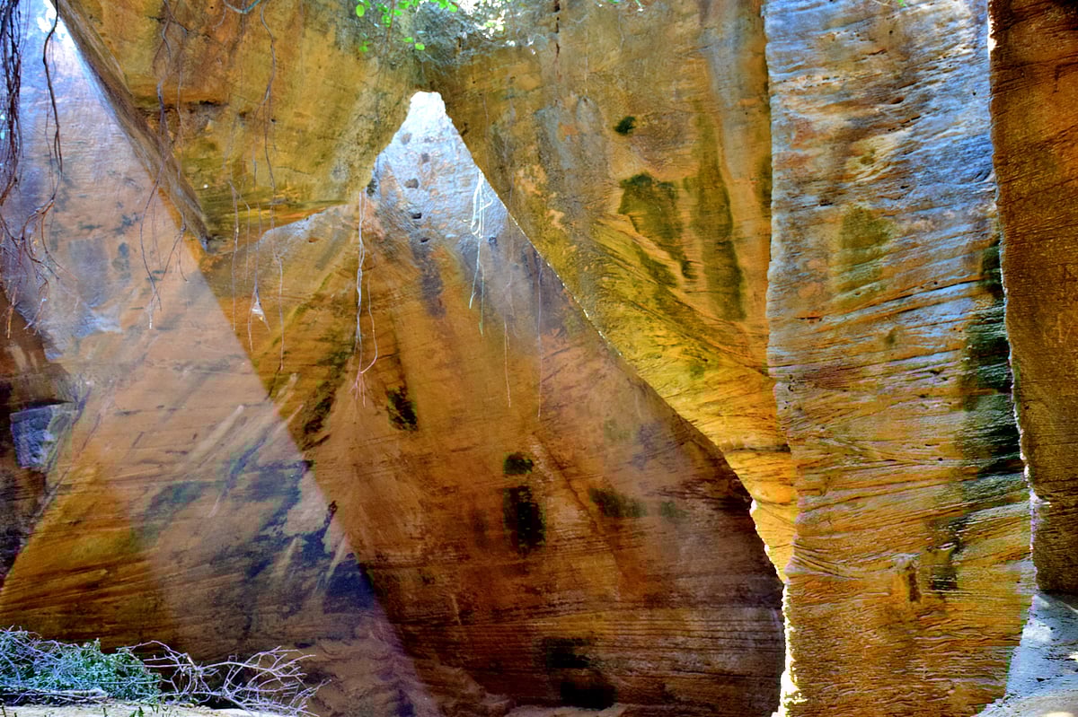 Inside the Naida Caves of Diu