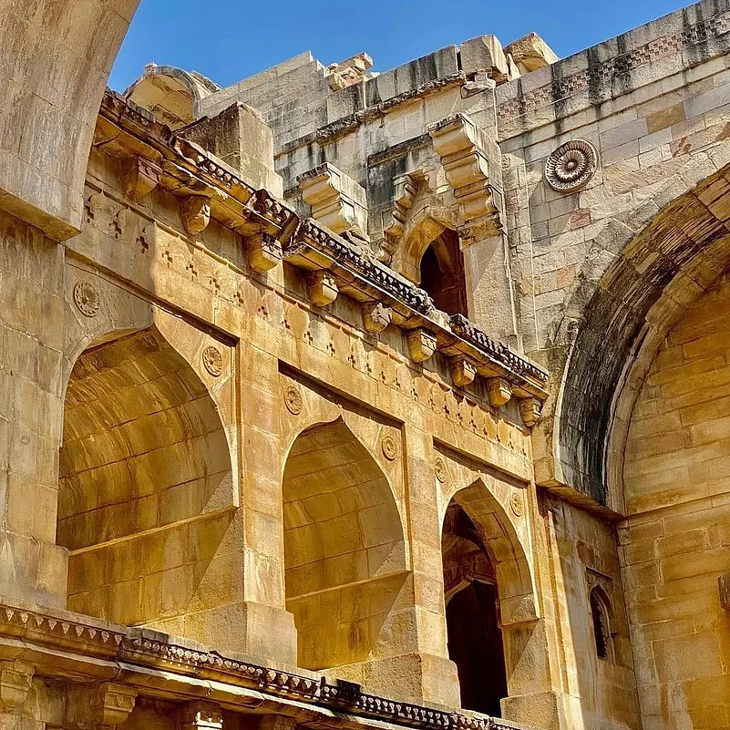 Inside the beautiful Koshak Mahal