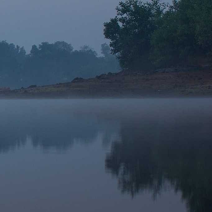 Mist swirling above Sutarwadi Lake
