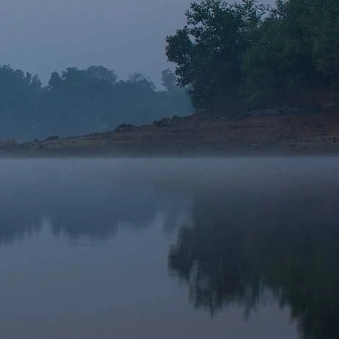 Mist swirling above Sutarwadi Lake