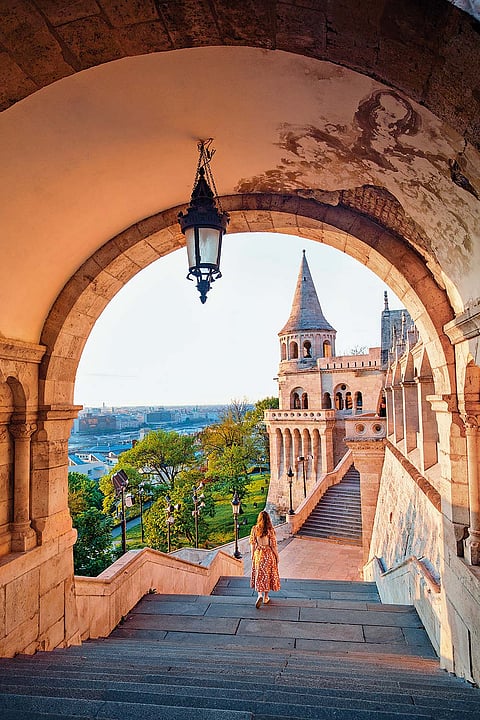 Fisherman's Bastion is one of the best known monuments in Budapest, located near the Buda Castle