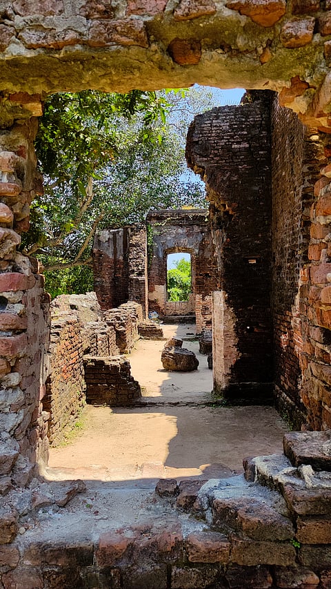 Ruins of a building in Arikamedu