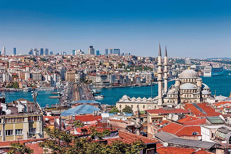 Aerial view of Istanbul