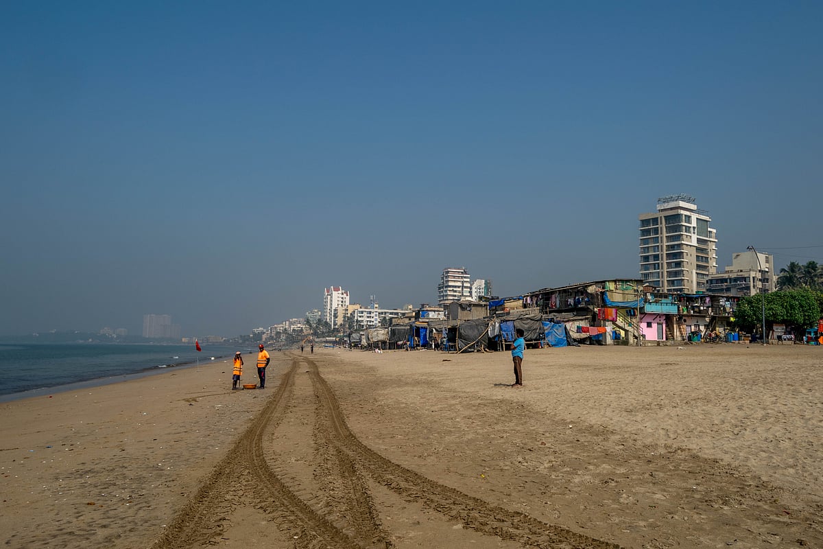 A view of the Versova Beach
