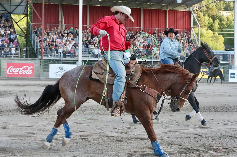 At 8PM, the “Jackson Hole Rodeo” will showcase old-school rodeo on the Fourth of July