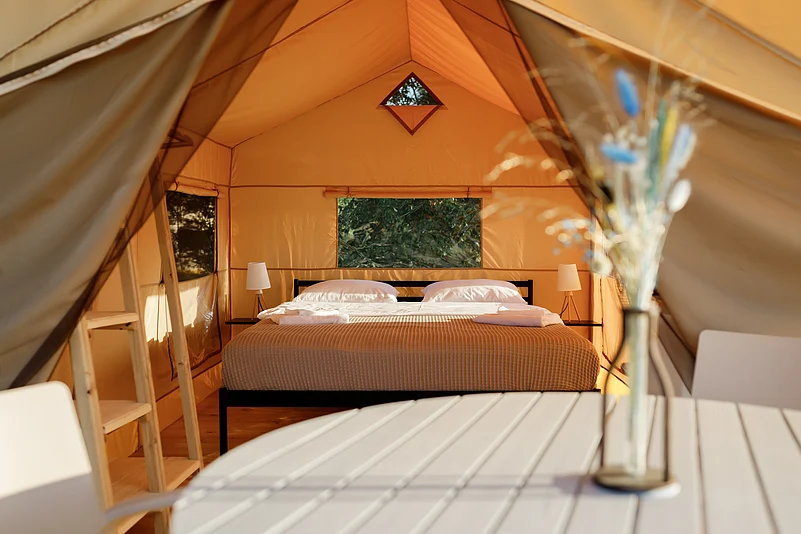 A key focus of the ongoing development is creating a luxury tent area for visitors