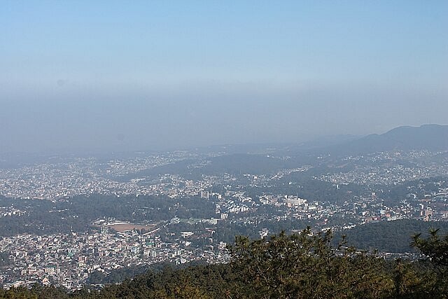 The view from Shillong Peak