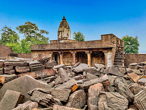 Jain temple inside Chanderi Fort