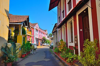 Shutterstock : A view of the houses in Goas Fontainhas