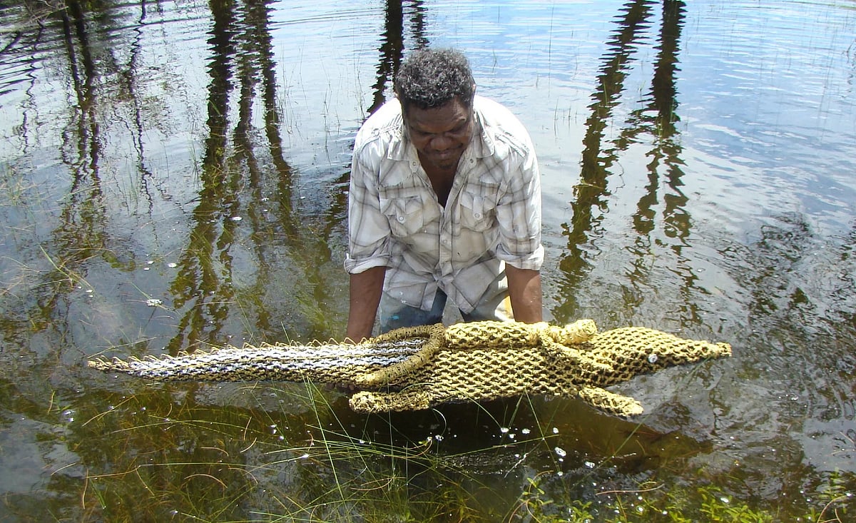 As the artists are skilled in weaving, the art of weaving plastics sort of came naturally to them. 