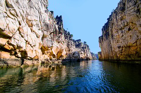 Marble Rocks along the Narmada River