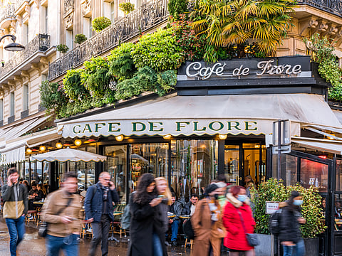Café de Flore was frequented by Jean-Paul Sartre and Simone de Beauvoir