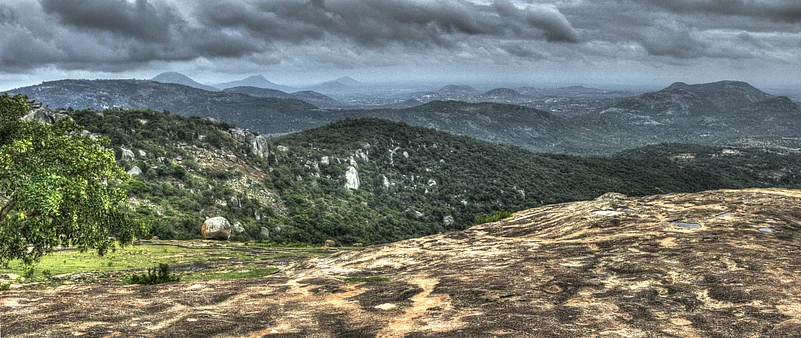 An overcast day at the Horsley Hills