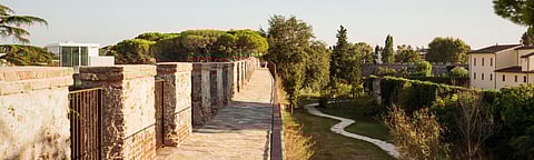 A section of the walls of Pisa