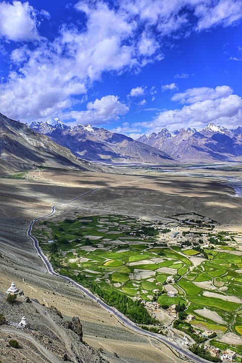 A view of the beautiful Zanskar Valley
