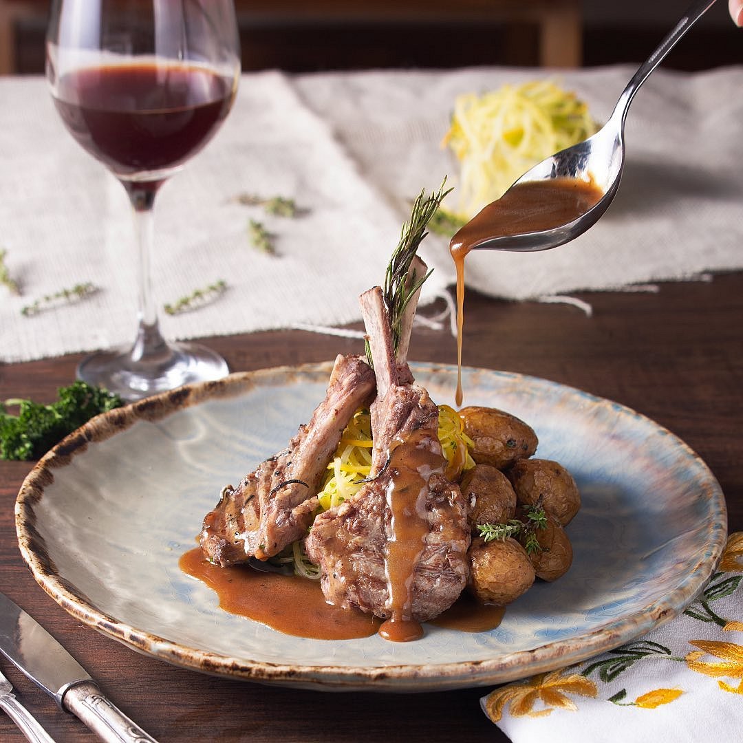 Lamb chops at DIVA The Italian Restaurant