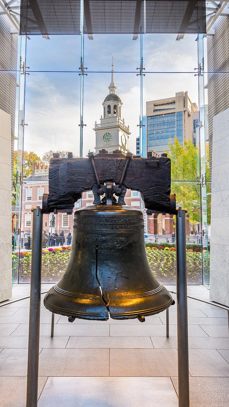 The Liberty Bell is an iconic symbol of American independence located in Philadelphia - IndependenceNHP/Facebook