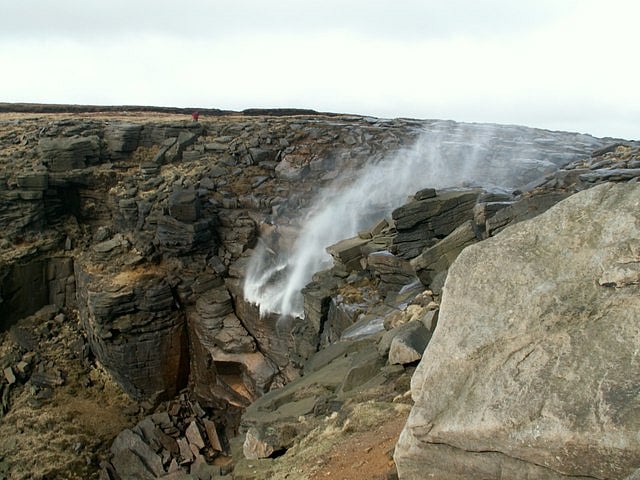 A reverse waterfall/Representational