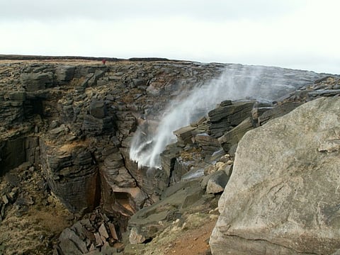 A reverse waterfall/Representational