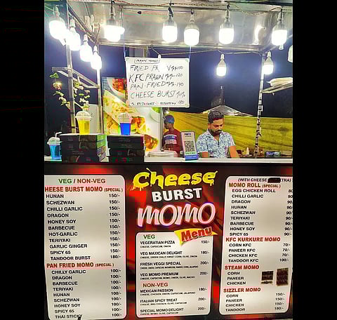 A stall at the Khao Gali in Bhubaneswar