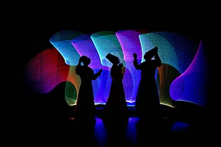 Shutterstock : Dancers at a Sufi music night