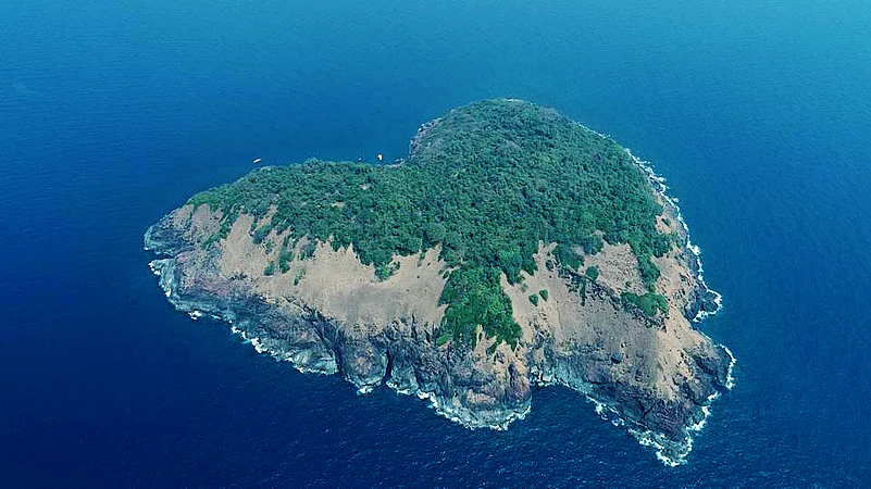 Aerial view of Netrani Island