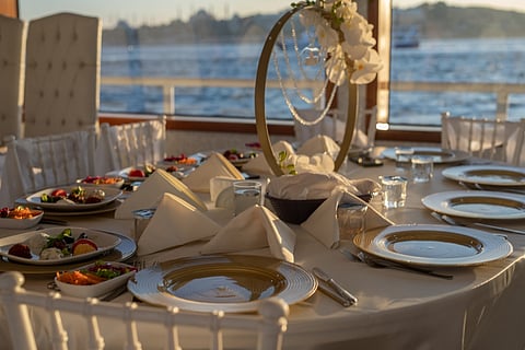 Inside cruise dining