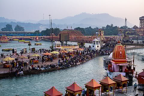 The annual Kanwar Yatra sees pilgrims from Delhi, Noida and Ghaziabad travelling on the DME to Haridwar (pictured here)
