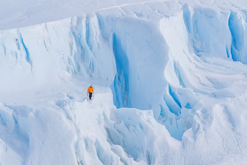 Visitors can enjoy activities like ice climbing, abseiling, rock climbing, rope walks, glacier treks and mountain hikes in Antarctica