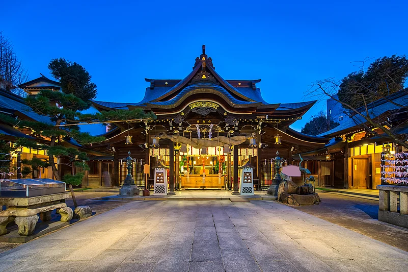 The Kushida-jinja is a Shinto shrine located in Hakata-ku, Fukuoka