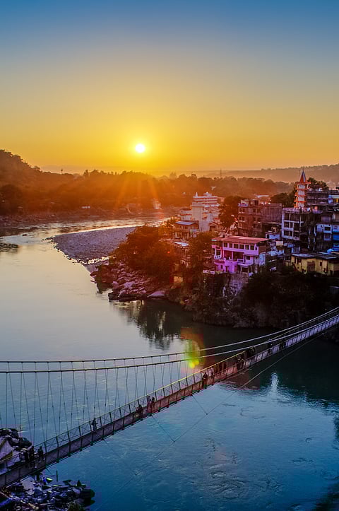 Rishikesh during sunset
