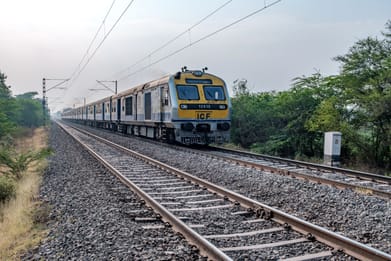 Shutterstock : Trains are a popular mode of transport in India