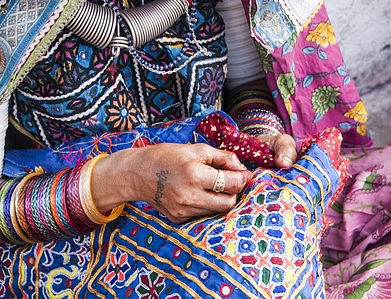 CRS Photo/Shutterstock : Kutch in Gujarat is known for its various kinds of embroideries