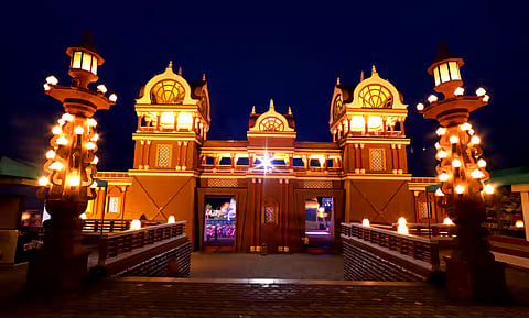 Gateway to one of the sections at Ramoji Fil City