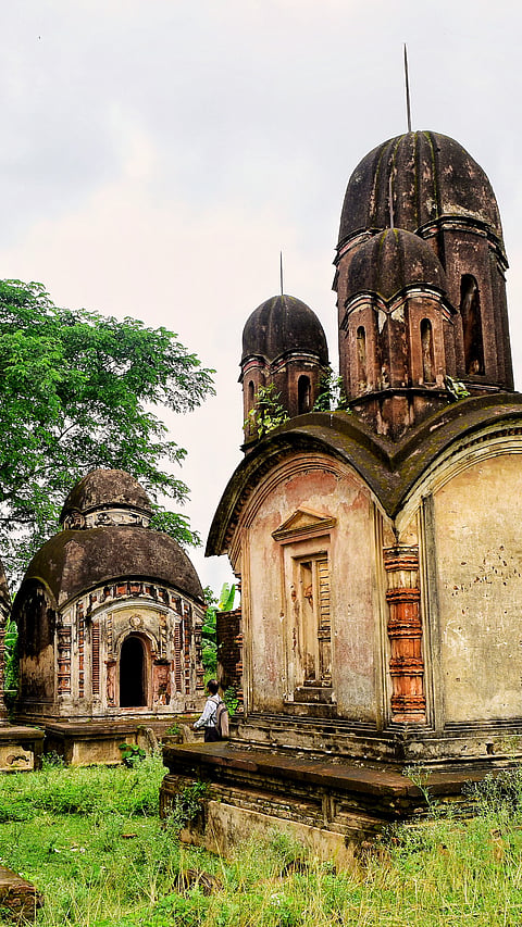 A view of Pathra Teracotta Temples