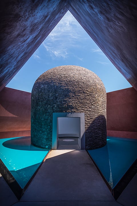 A James Turrell Skyspace Art Structure, adjacent The National Gallery of Australia