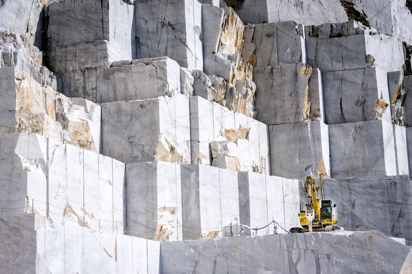A marble quarry in Carrara