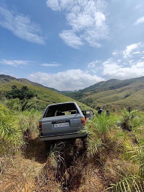 Off-roading in Vagamon, Kerala