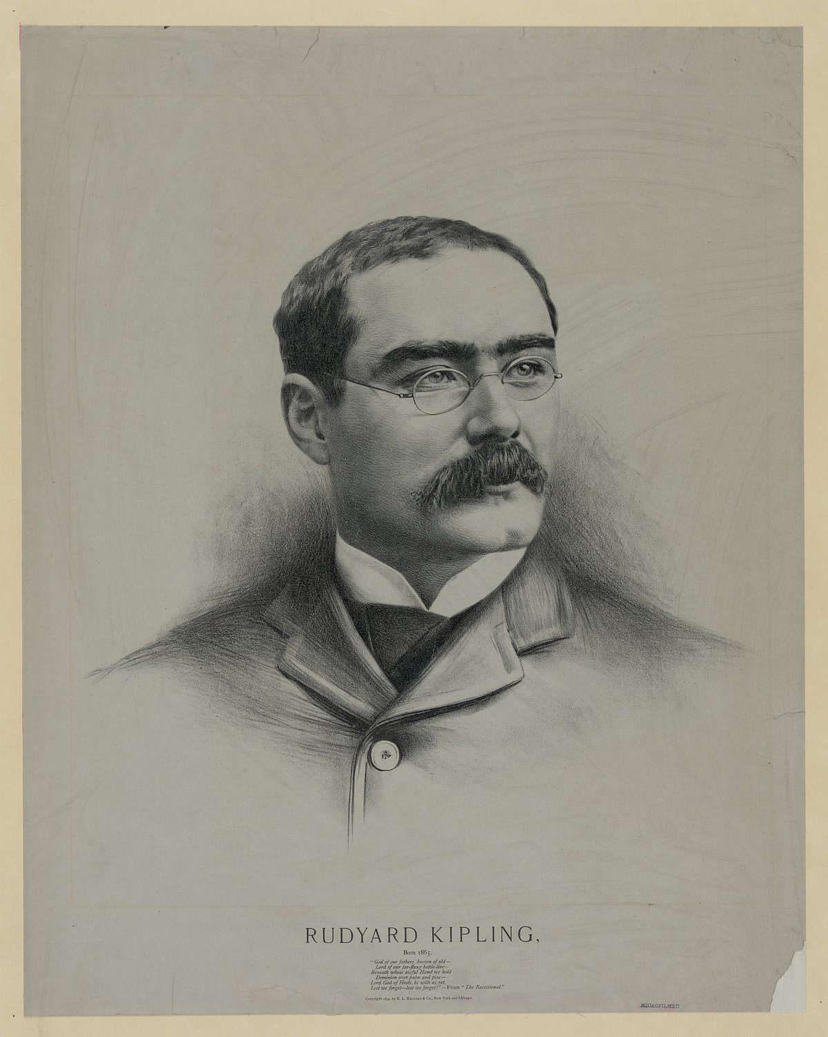 A portrait of Rudyard Kipling