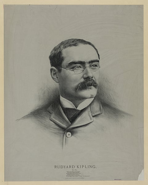 A portrait of Rudyard Kipling