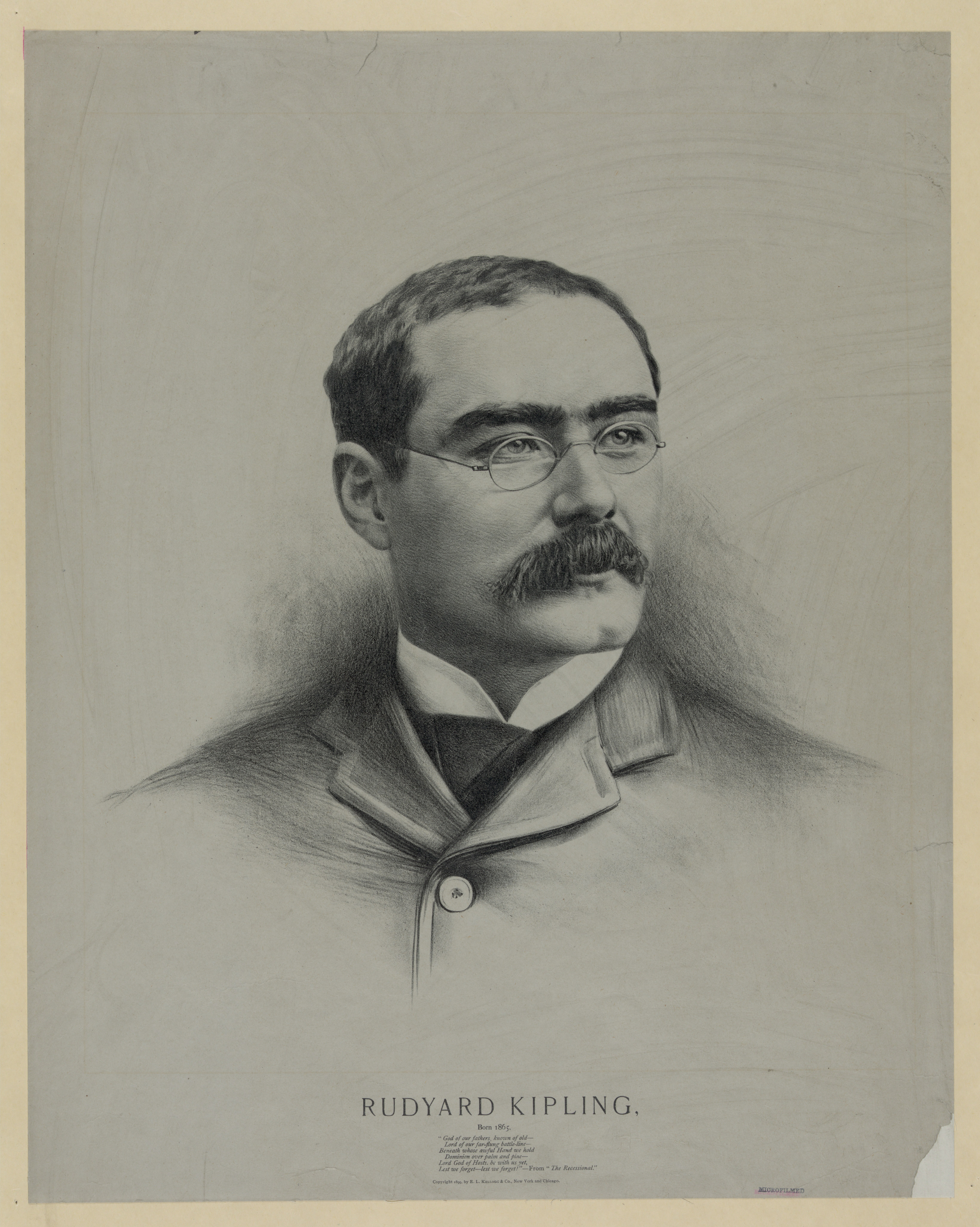 A portrait of Rudyard Kipling