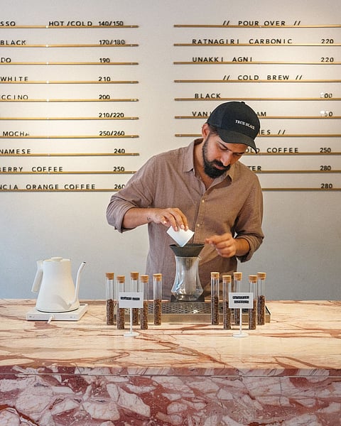 True Black Speciality Coffee is a modern, minimalist coffee shop