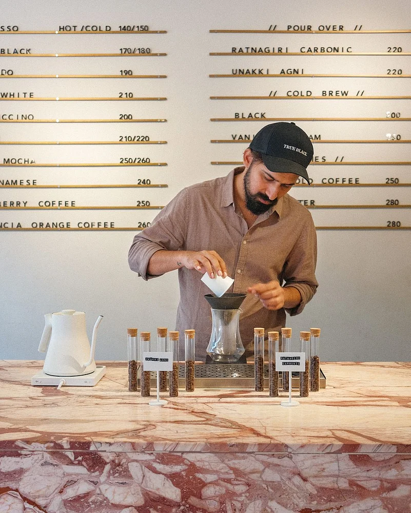 True Black Speciality Coffee is a modern, minimalist coffee shop
