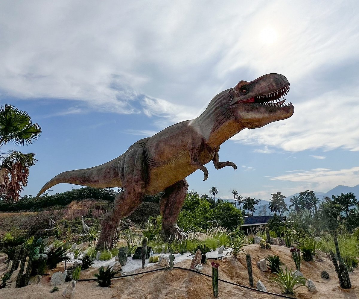 A life-size Tyrannosaurus Rex