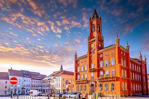 The old city of Kamenz, Germany