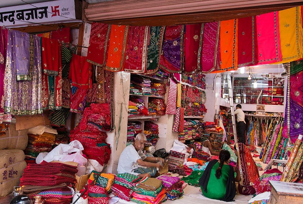 A kaleidoscope of colours at a local market 