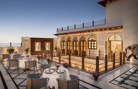 The rooftop at the Haveli Dharampura