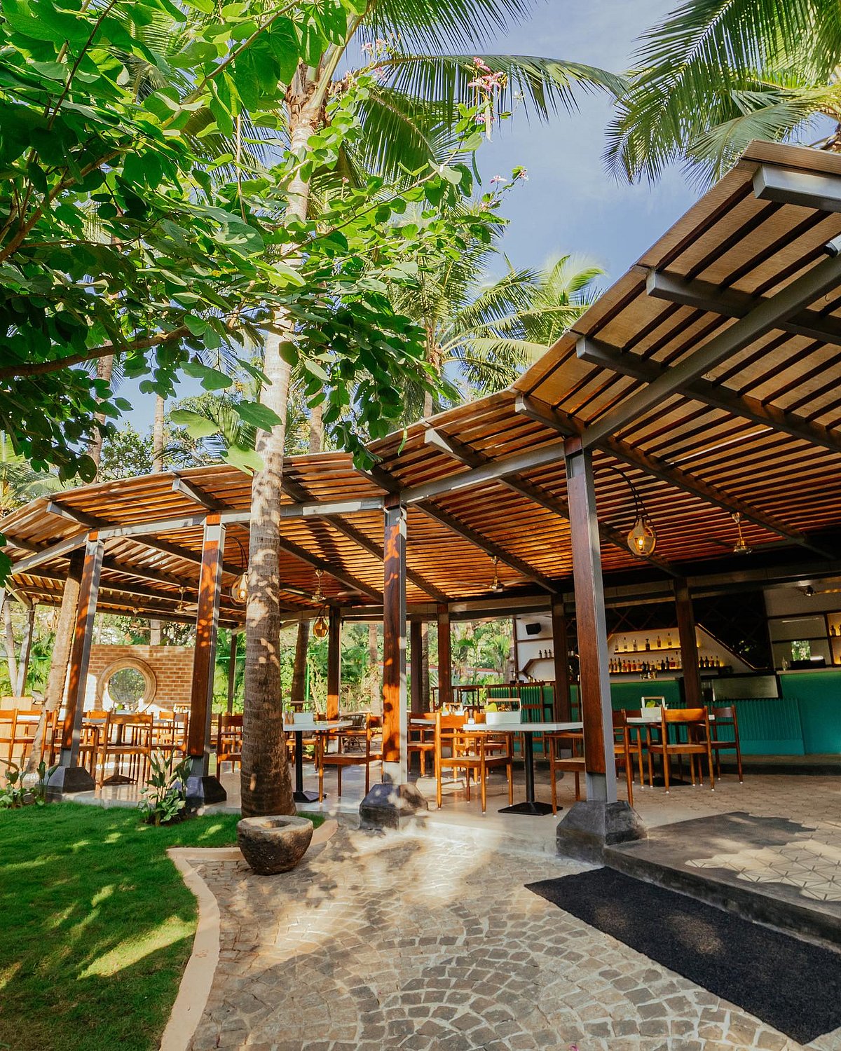 Serving coffee by day and cocktails by night, Neighbors is beloved for their delicious eggs Benedict breakfast